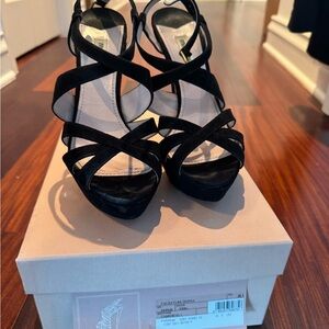 Miu Miu Black Strappy Heels